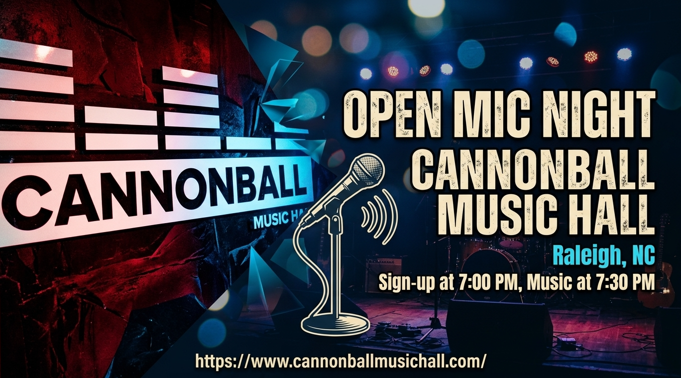 cannonball music hall open mic