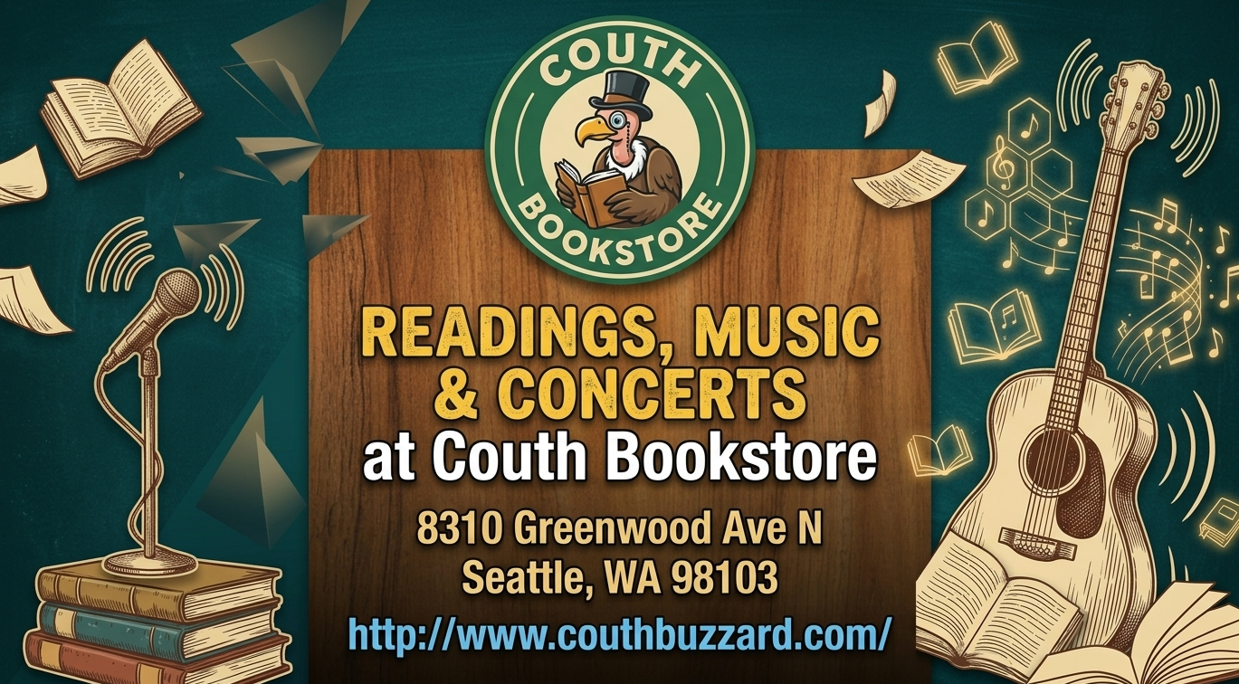 Couth Bookstore Seattle WA Open Mic and Music Events
