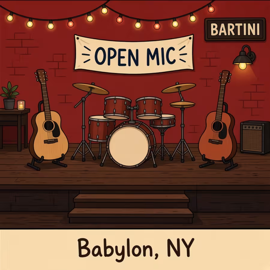 Open Mic @ Bartini's in Babylon