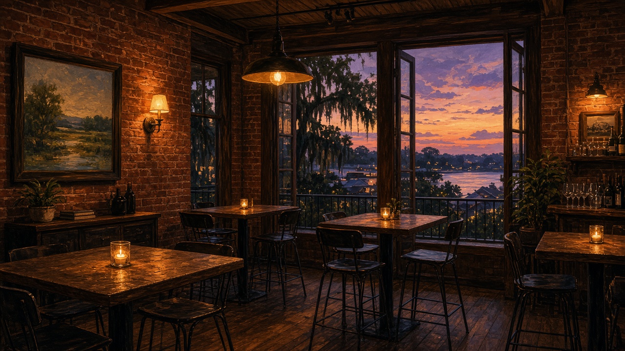 208 Wine Bar (Savannah GA) - illustrated venue hero