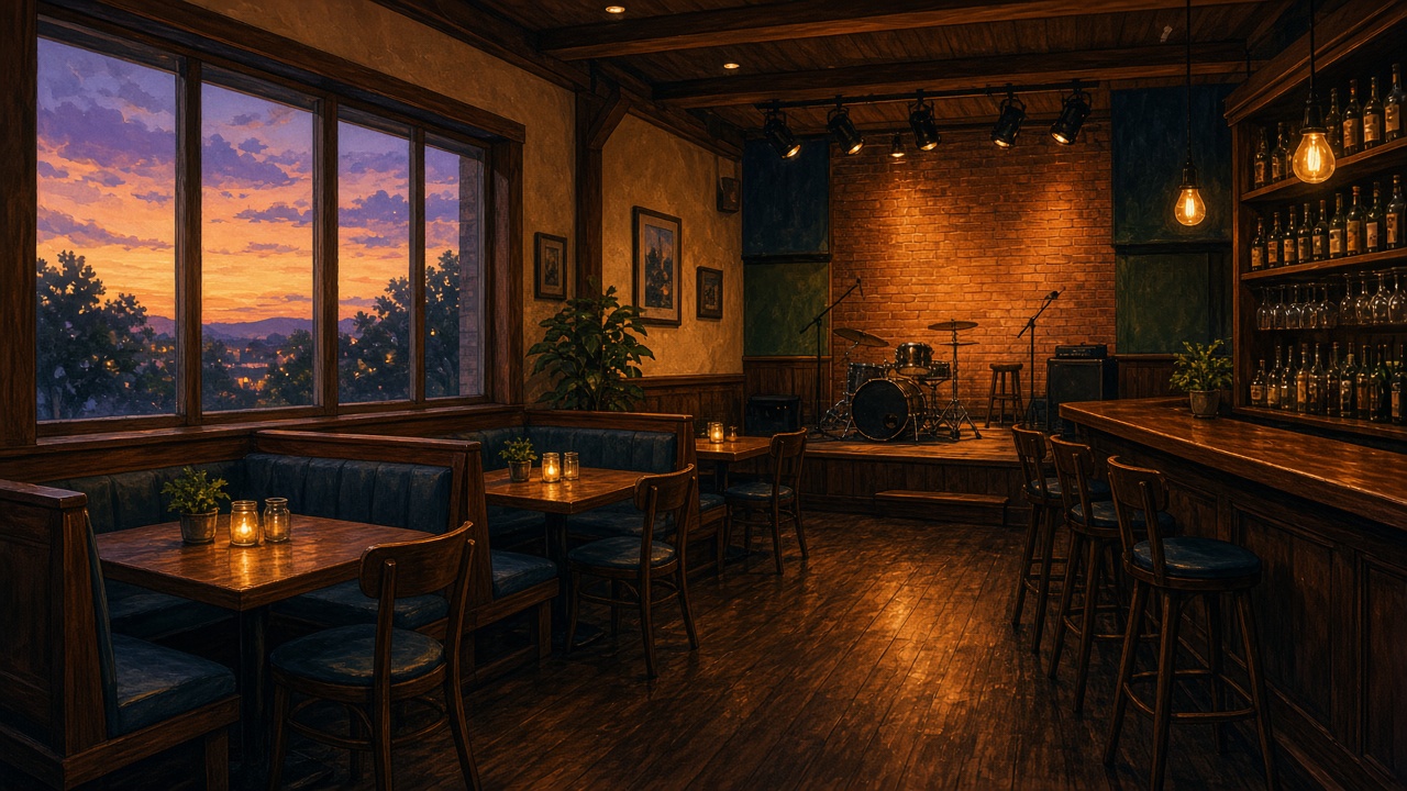 Ada Garage Bar & Grill (Ada MI) - illustrated venue hero
