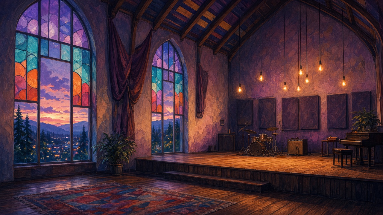 Alluvium Church (Eugene OR) - illustrated venue hero