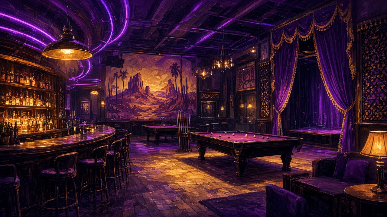 Backstage Bar & Billiards (Las Vegas NV) - illustrated venue hero
