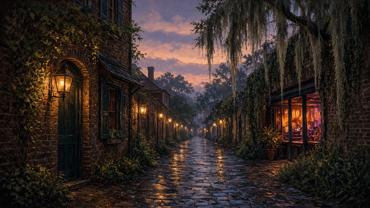 Burns Alley Tavern (Charleston SC) - illustrated venue hero